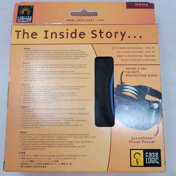 Case Logic Deluxe Waist Belt Fanny Pack for Portable CD Belt Player CD Storage - Picture 4 of 6